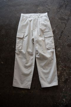 【26SS】コットンモールスキンカーゴパンツ(IVORY)