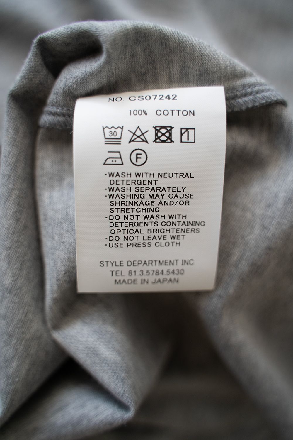 【ラスト1点】【24SS】グラフィックTシャツ(HEATHER GRAY)