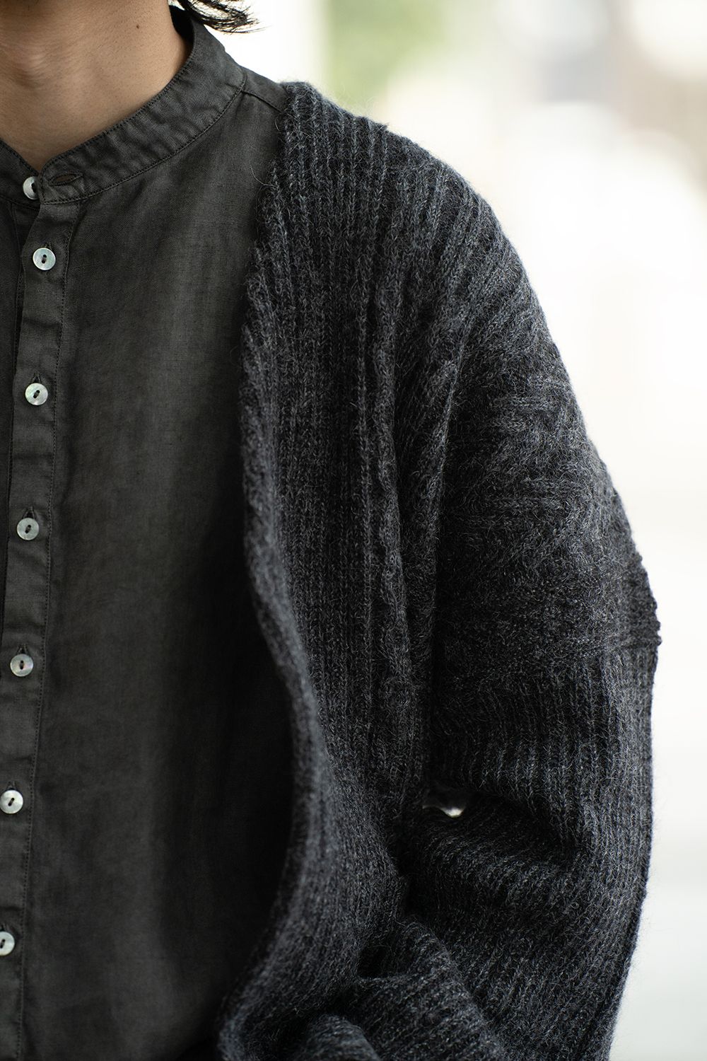 【25AW】Sekkei Mohair Cardigan(BLACK)