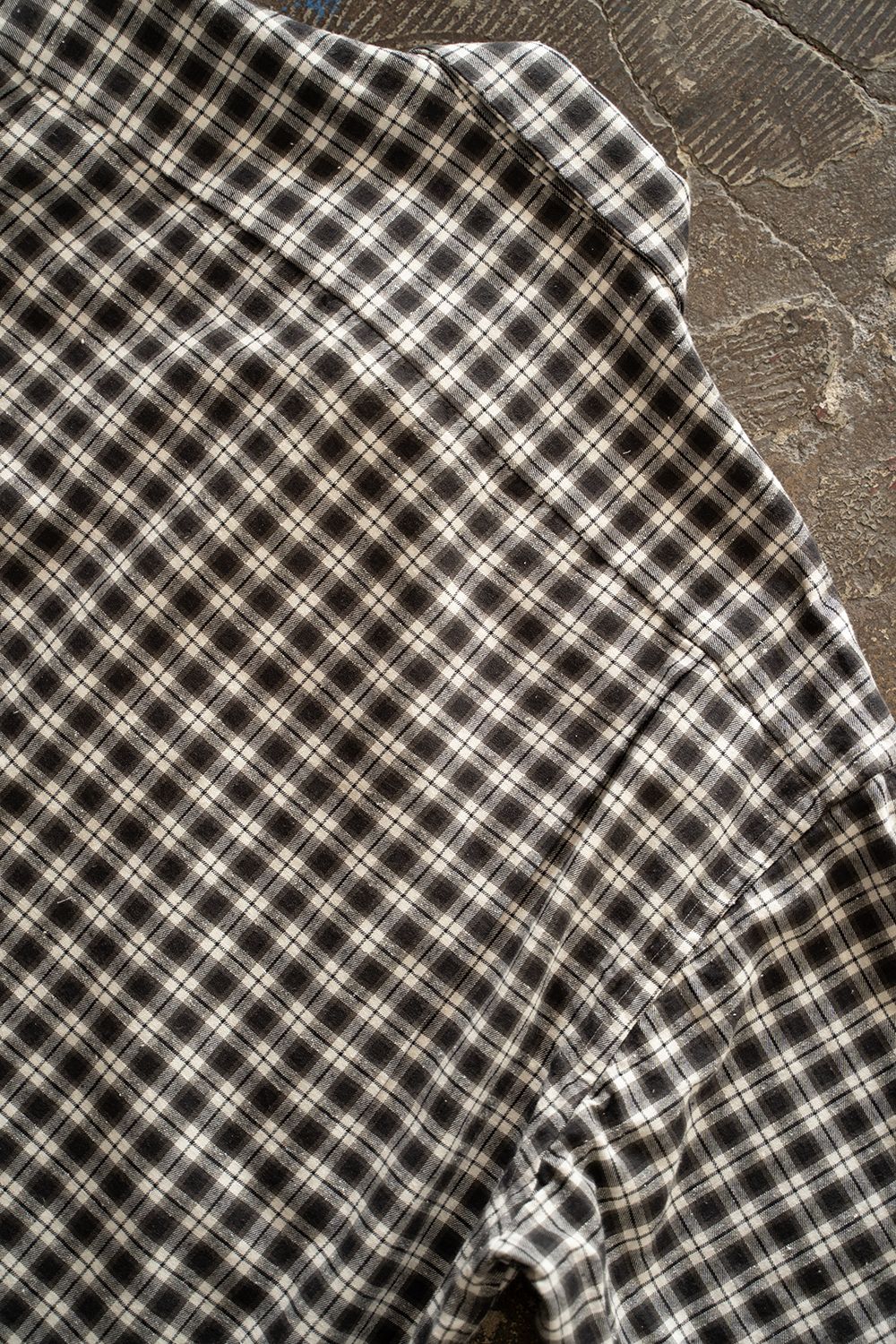 【26AW】Cotton Silk Check Shirts(CHARCOAL CHECK)