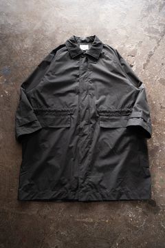 【ラスト1点】【24AW】撥水コットンウェザーステンカラーコート(CHARCOAL)