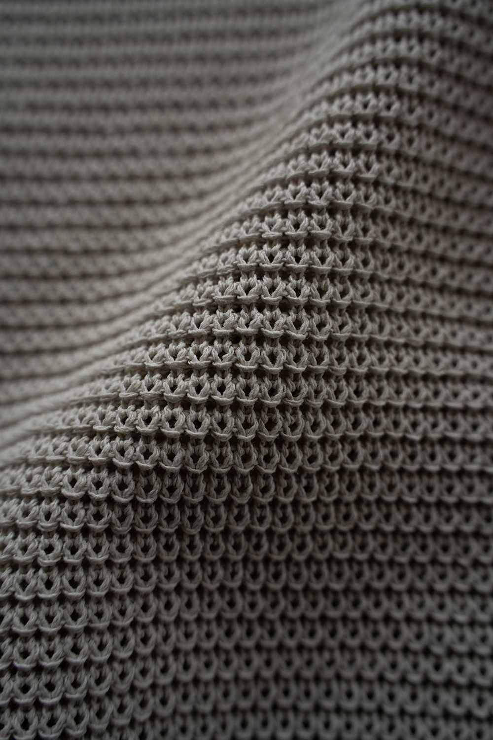 【26SS】和紙混7Gニットブルゾン(TAUPE)