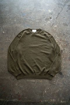 【25AW】エクストラキッドモヘア12Gニット(OLIVE)