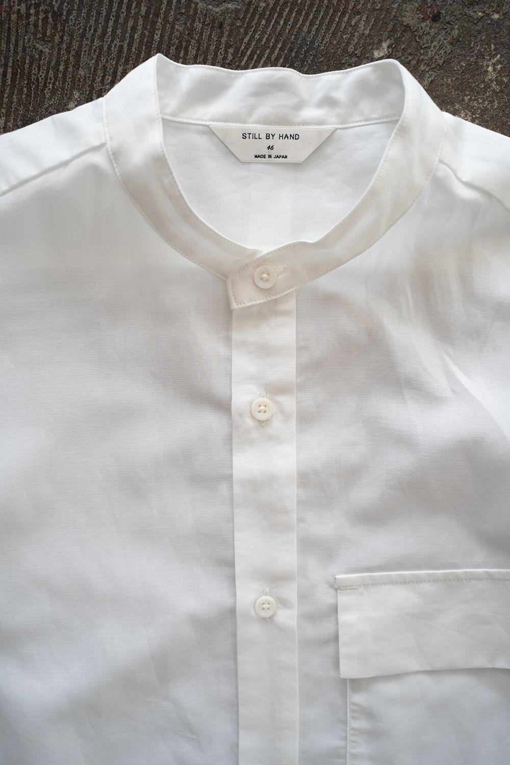 【26SS】コットン×ラミーオーバーサイズシャツ(WHITE)