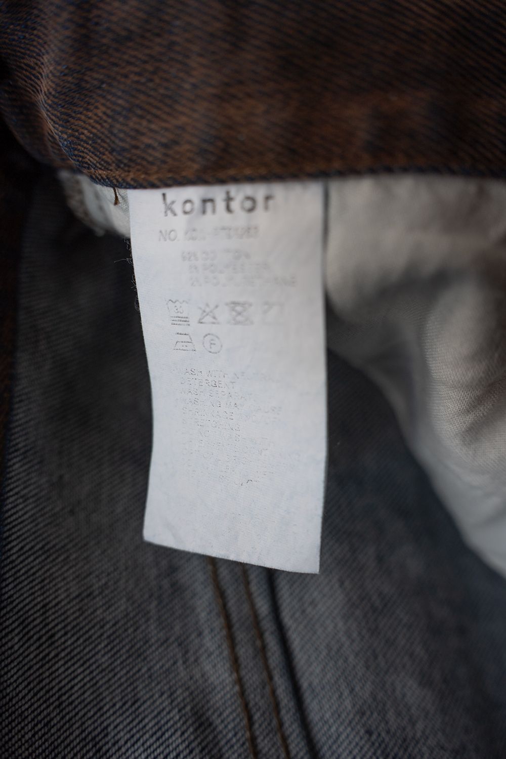 【26AW】Washed Flocked Denim Pants(FADED BROWN)