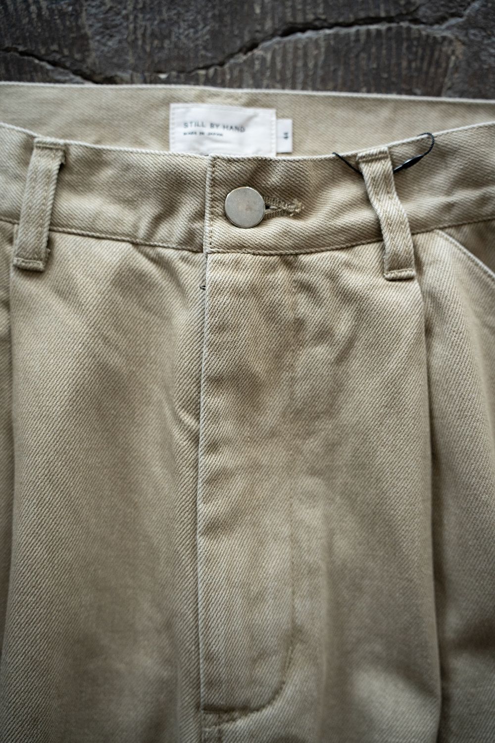 【25AW】フェードカラーデニムワンタックパンツ(BEIGE)