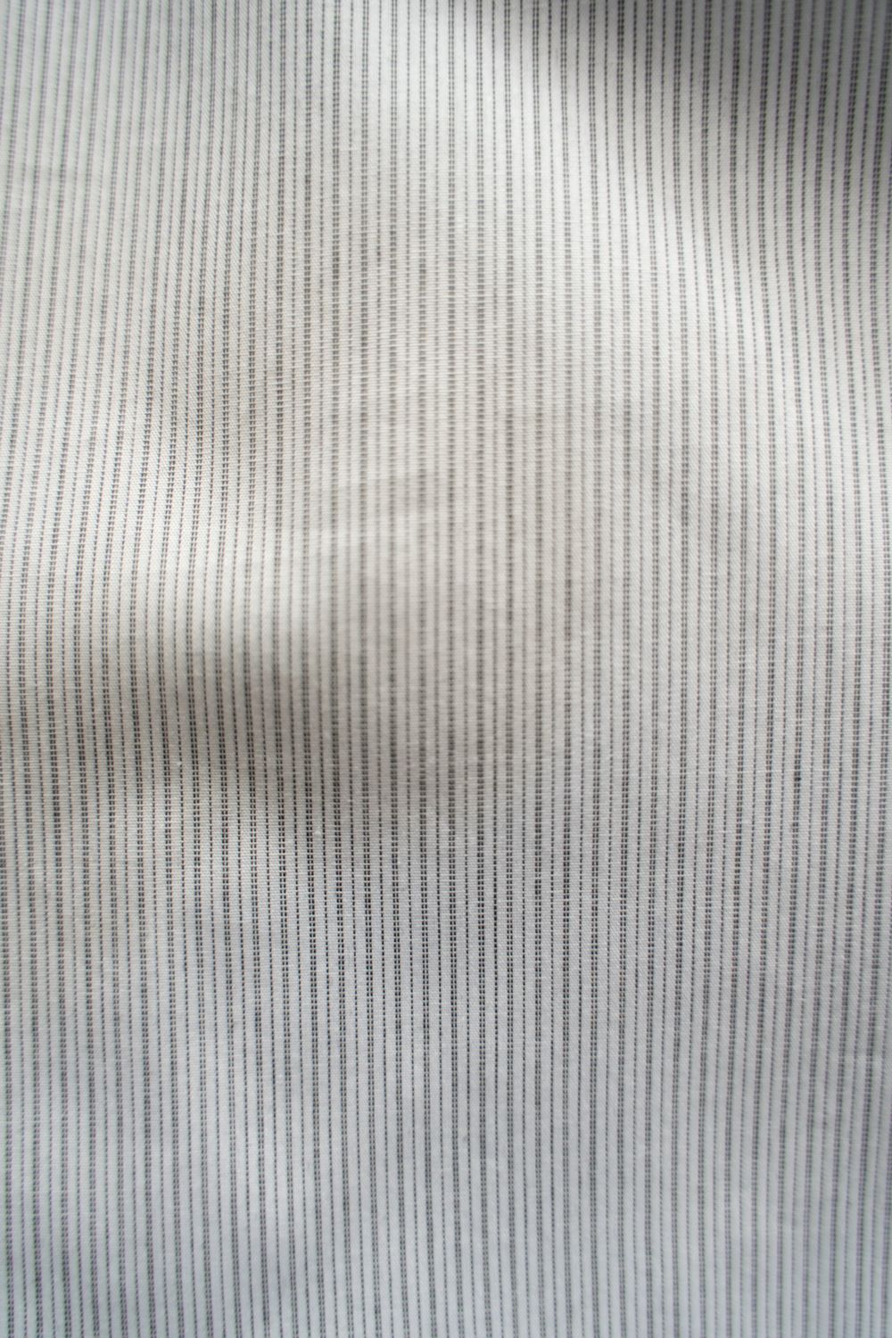 【25AW】ブロードレギュラーカラーシャツ(GRAY STRIPE)