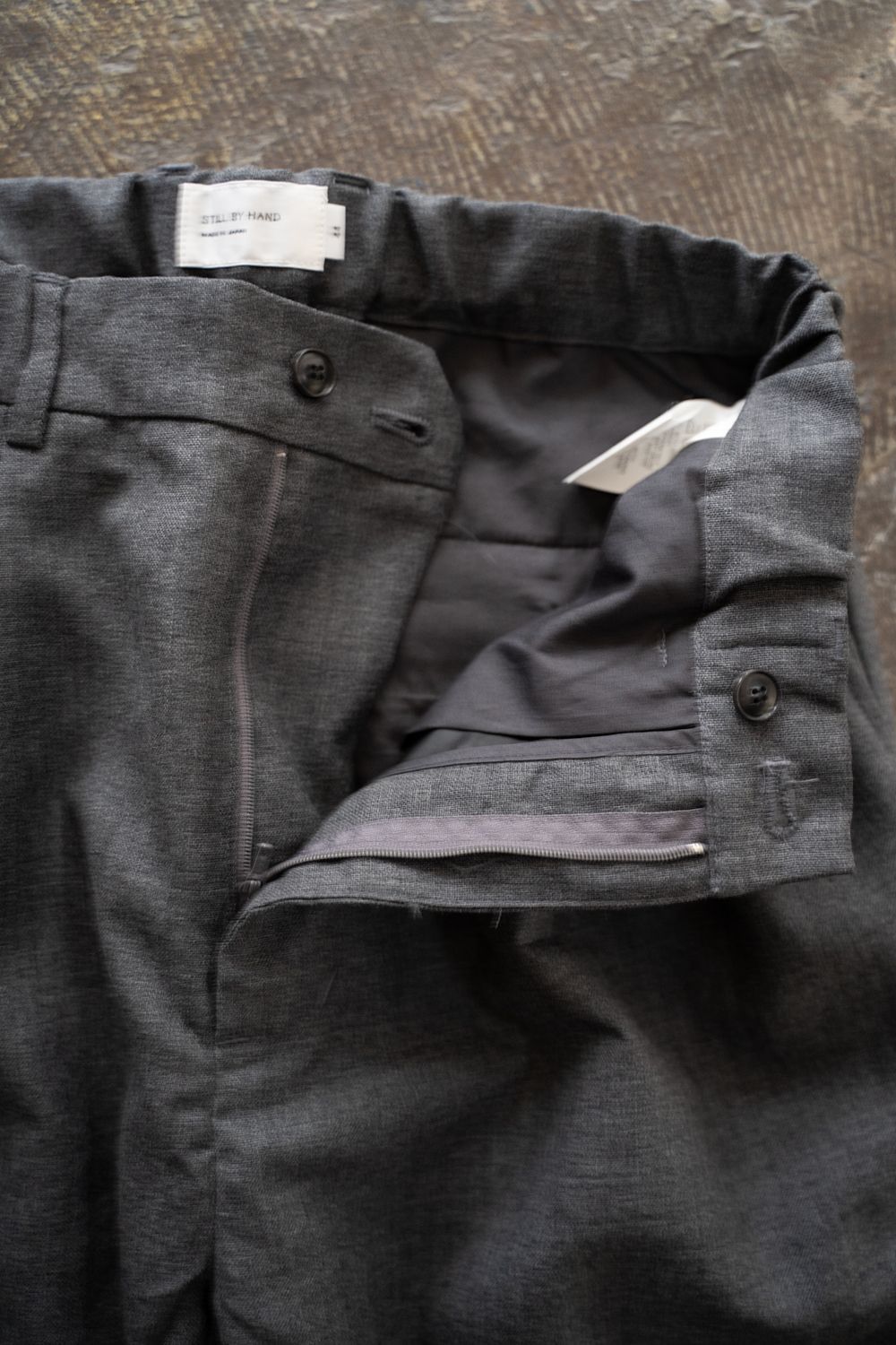 【ラスト1点】【24AW】ウール4タックイージーパンツ(GRAY)