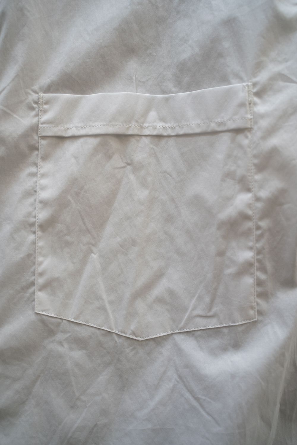 【ラスト1点】半袖ブロードレギュラーカラーシャツ(WHITE)