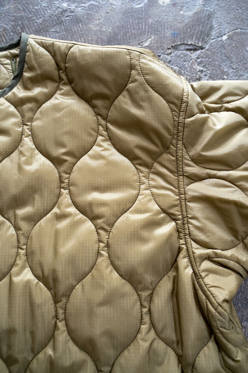 【ラスト1点】【21AW】スビンコットンナイロンオックスM65フィッシュテールパーカー(OLIVE)