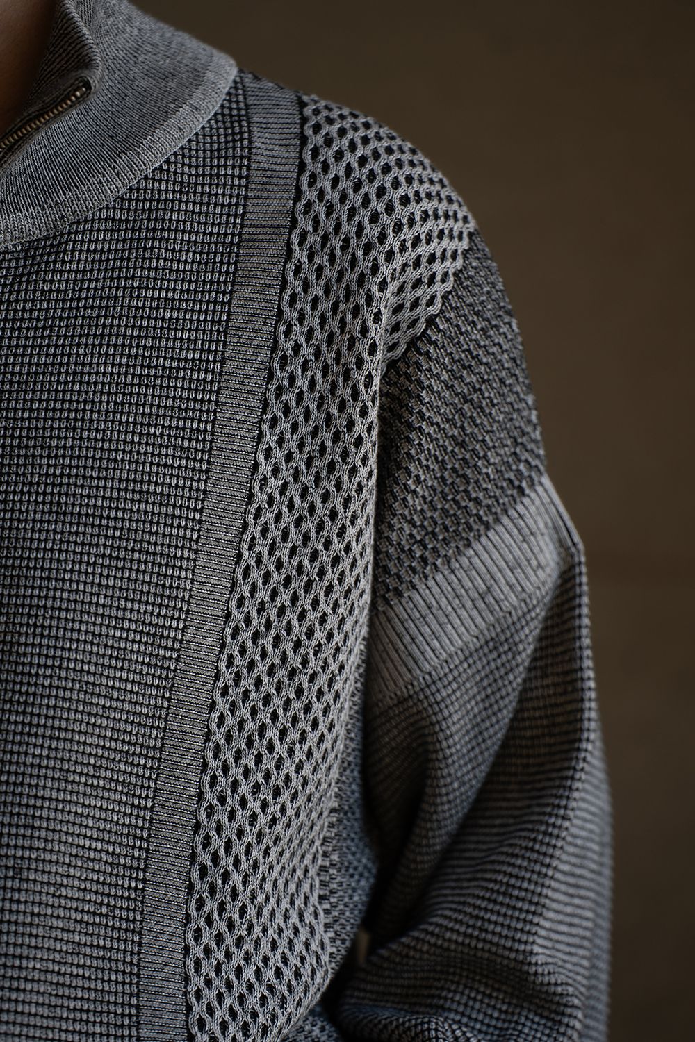 【26AW】Karita Half Zip Knit(MIX GRAY)