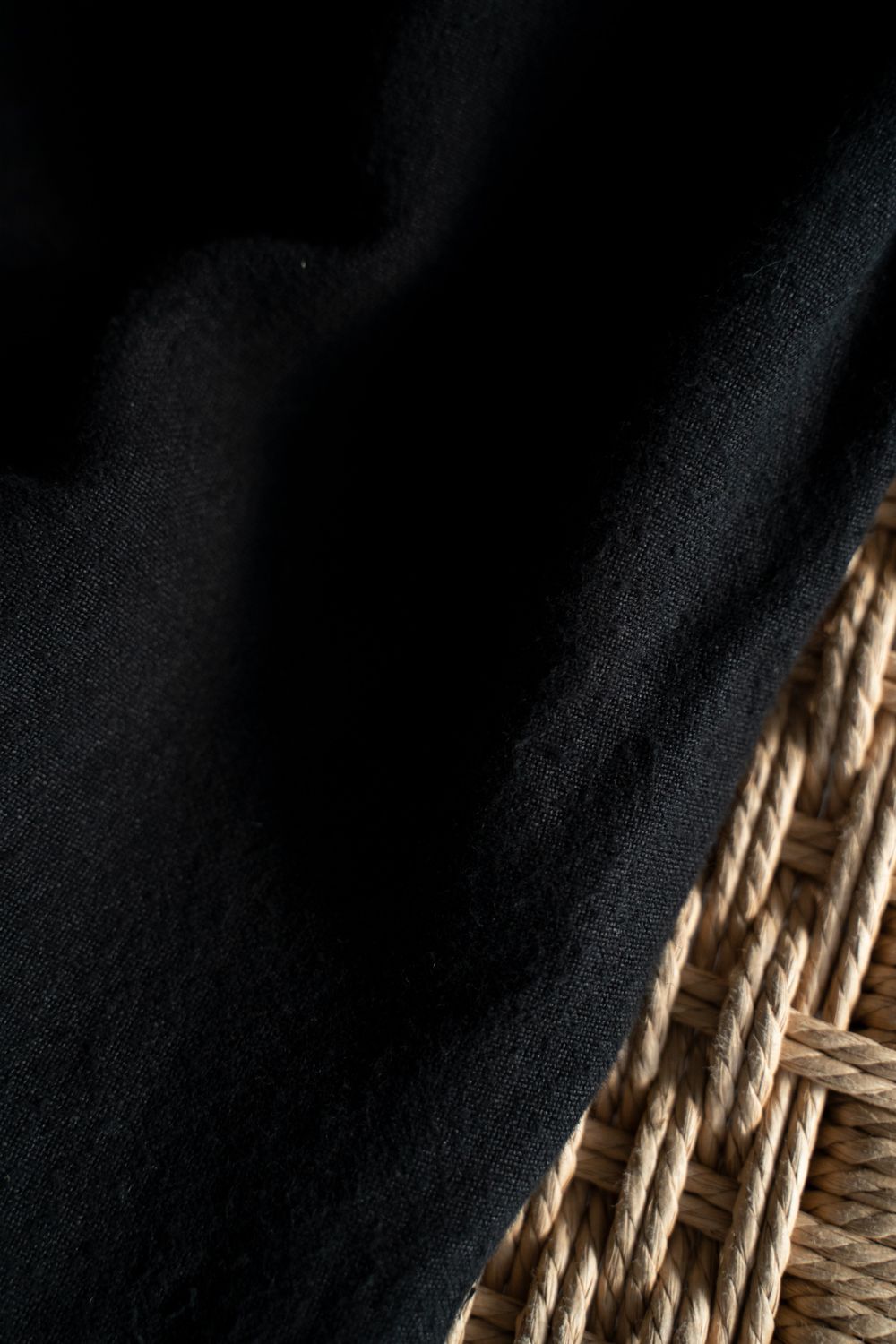 起毛大麻パンツ(黒)