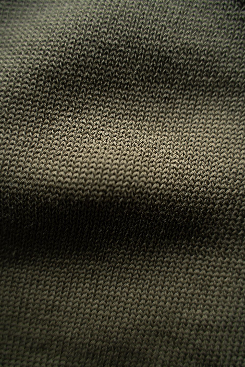 【ラスト1点】【25SS】強撚綿クルーネック10Gニット(OLIVE)