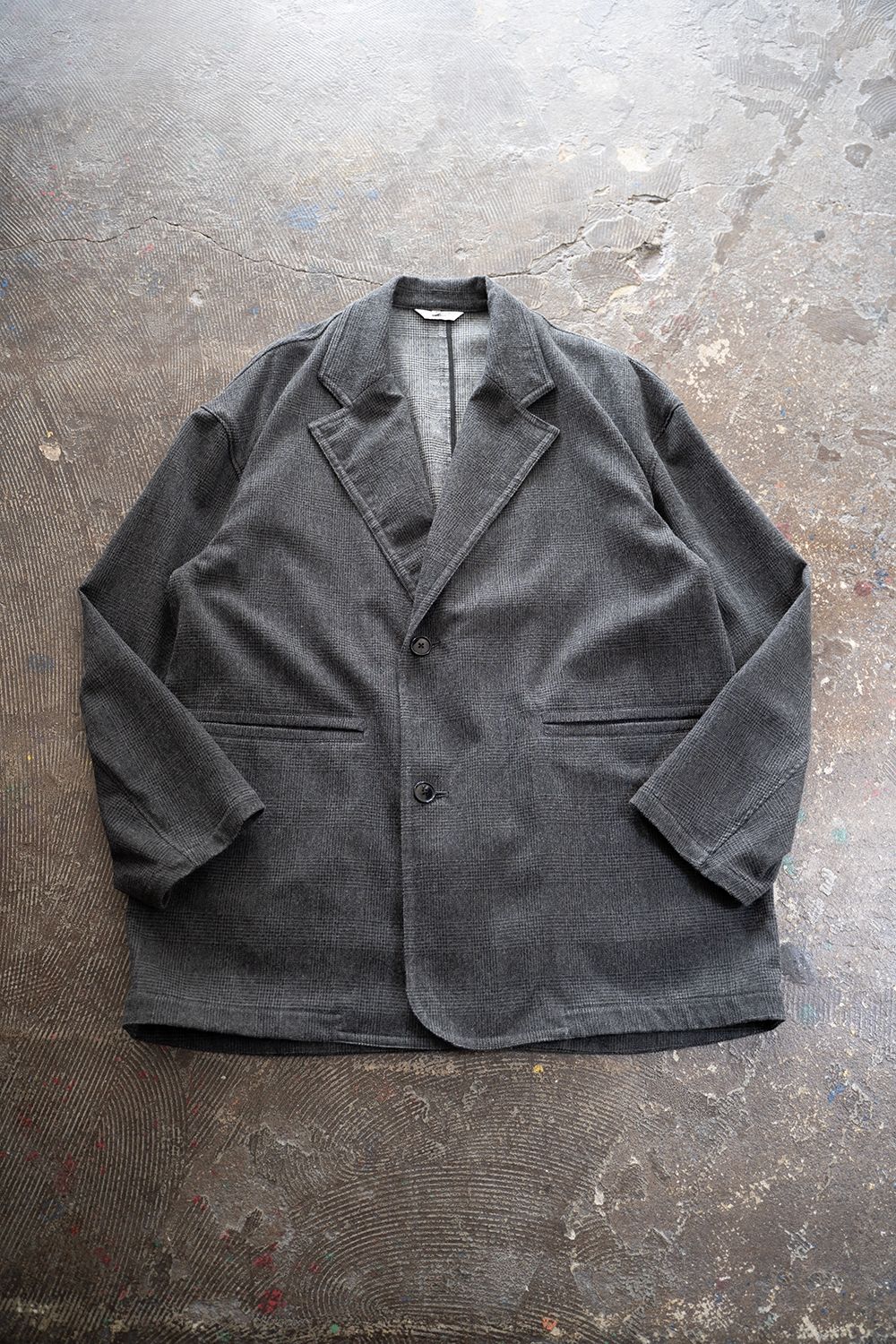 【25AW】 Glen Check Jacket/グレンチェックジャケット(GRAY)