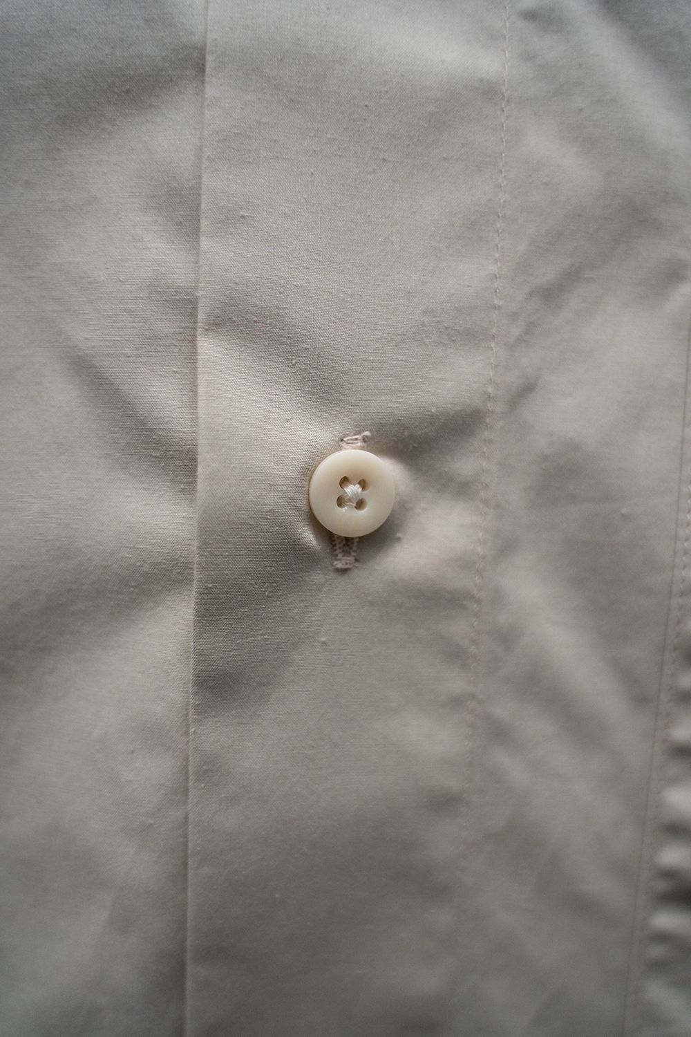【ラスト1点】【25SS】コットンシルク半袖シャツ(LIGHT BEIGE)