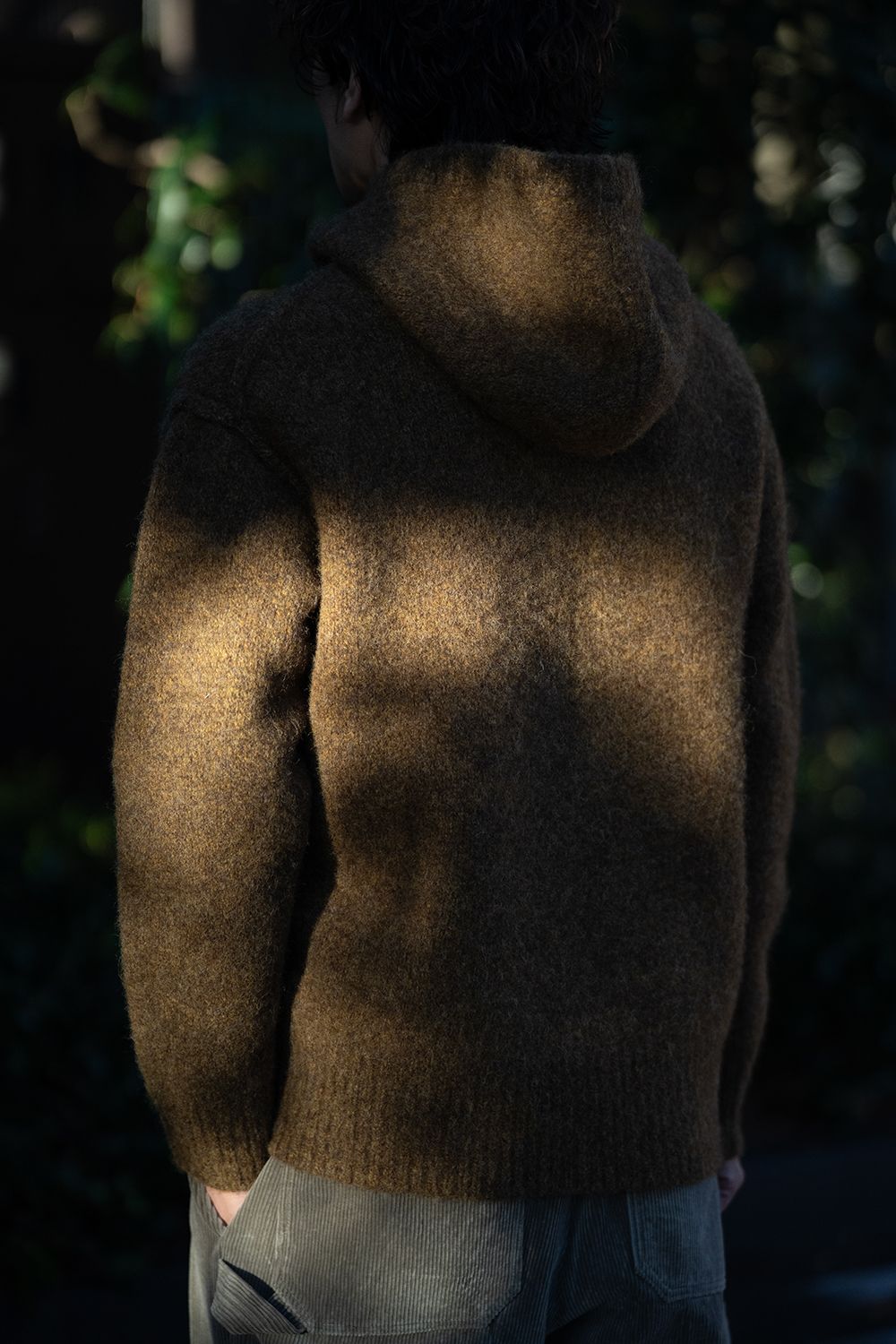 slopeslow - 【ラスト1点】brushed yak/Shetland wool hoodie balaclava(MARRON) |  Salty