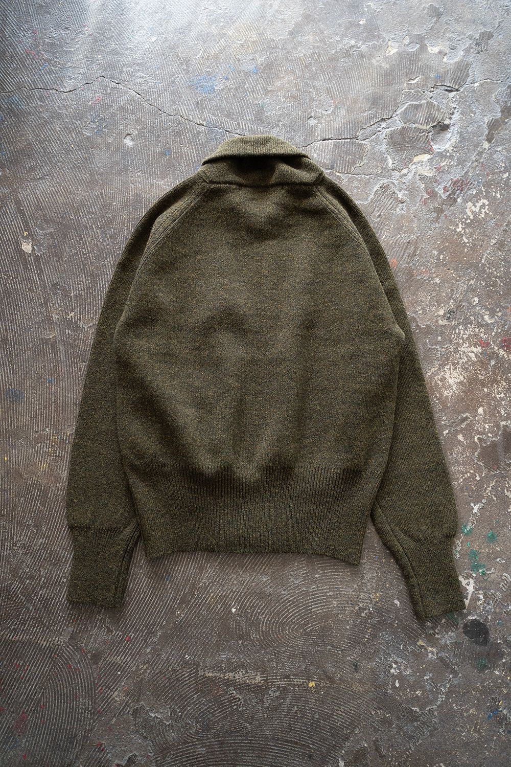 【ラスト1点】Hard twisted Shetlandwool type C-2(KHAKI MIX)