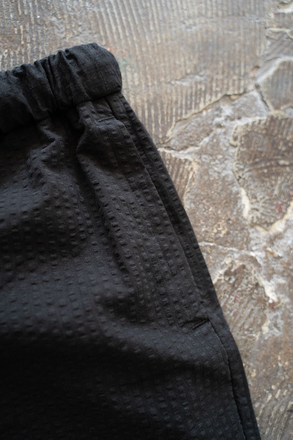 【25SS】"week s/s"pajama【セットアップ】(seersucker BLACK)