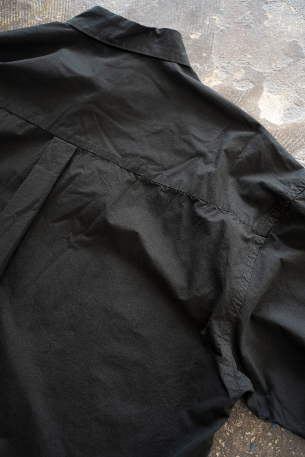 【ラスト1点】【25AW】ガーメントダイオーバーシャツ(INK BLACK)