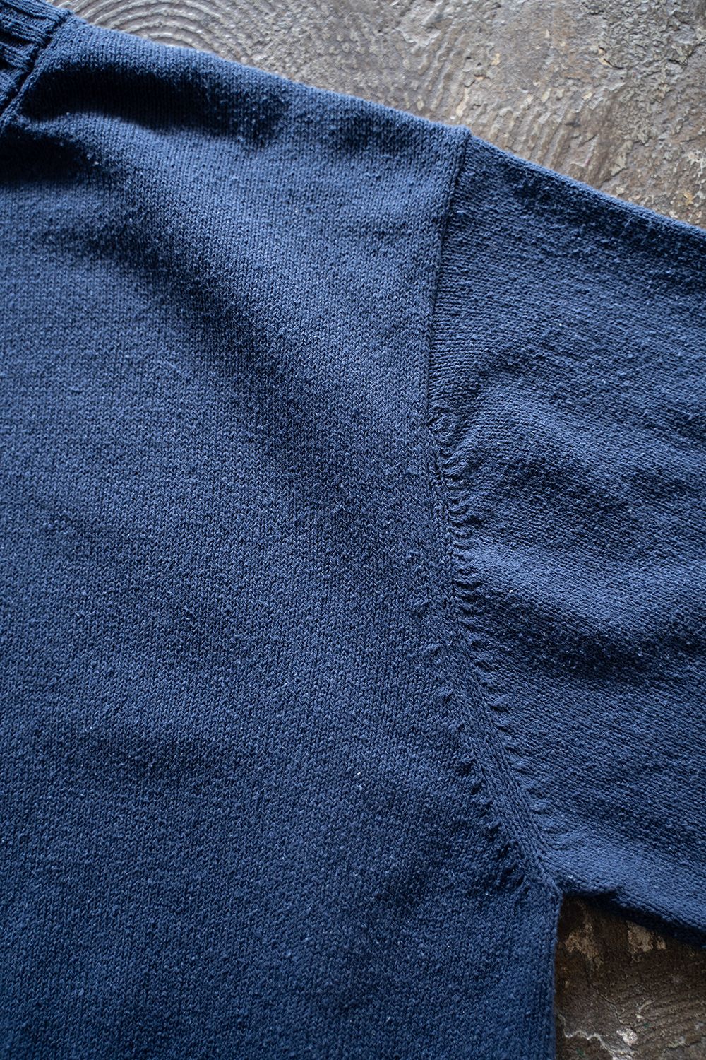 【ラスト1点】【23AW】シルククルーネックニット(BLUE)