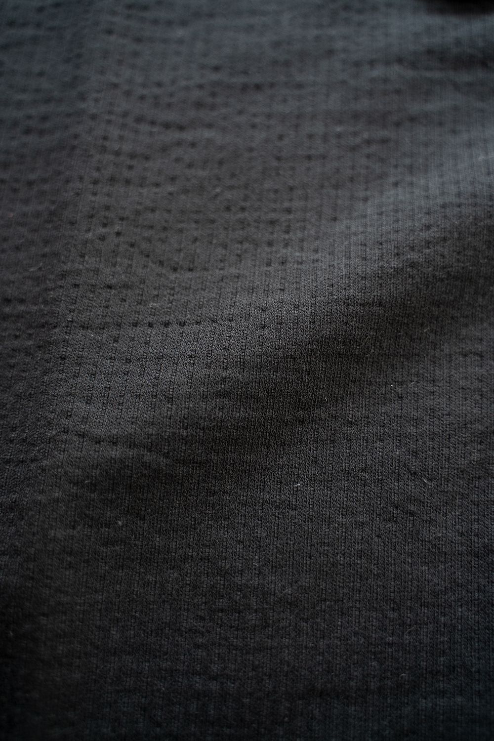 【ラスト1点】【21SS】Shadow Stripe Mock Neck/シャドウストライプモックネックカットソー(BLACK)