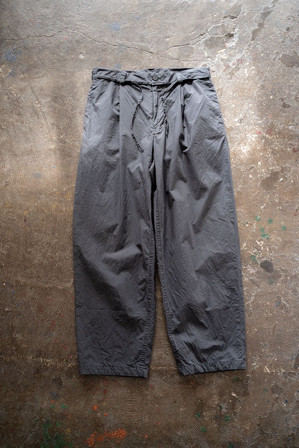 【ラスト1点】【22SS】Back Seam Garment Dyed Pants(SLATE)