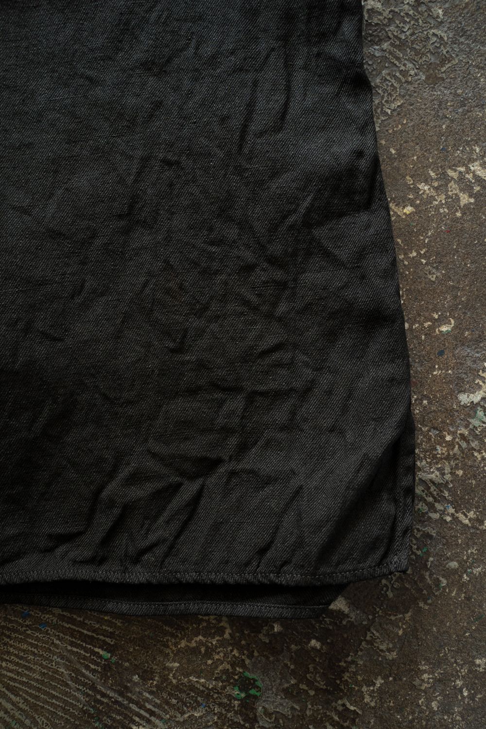 和紙大麻シャツ(柿渋×墨)