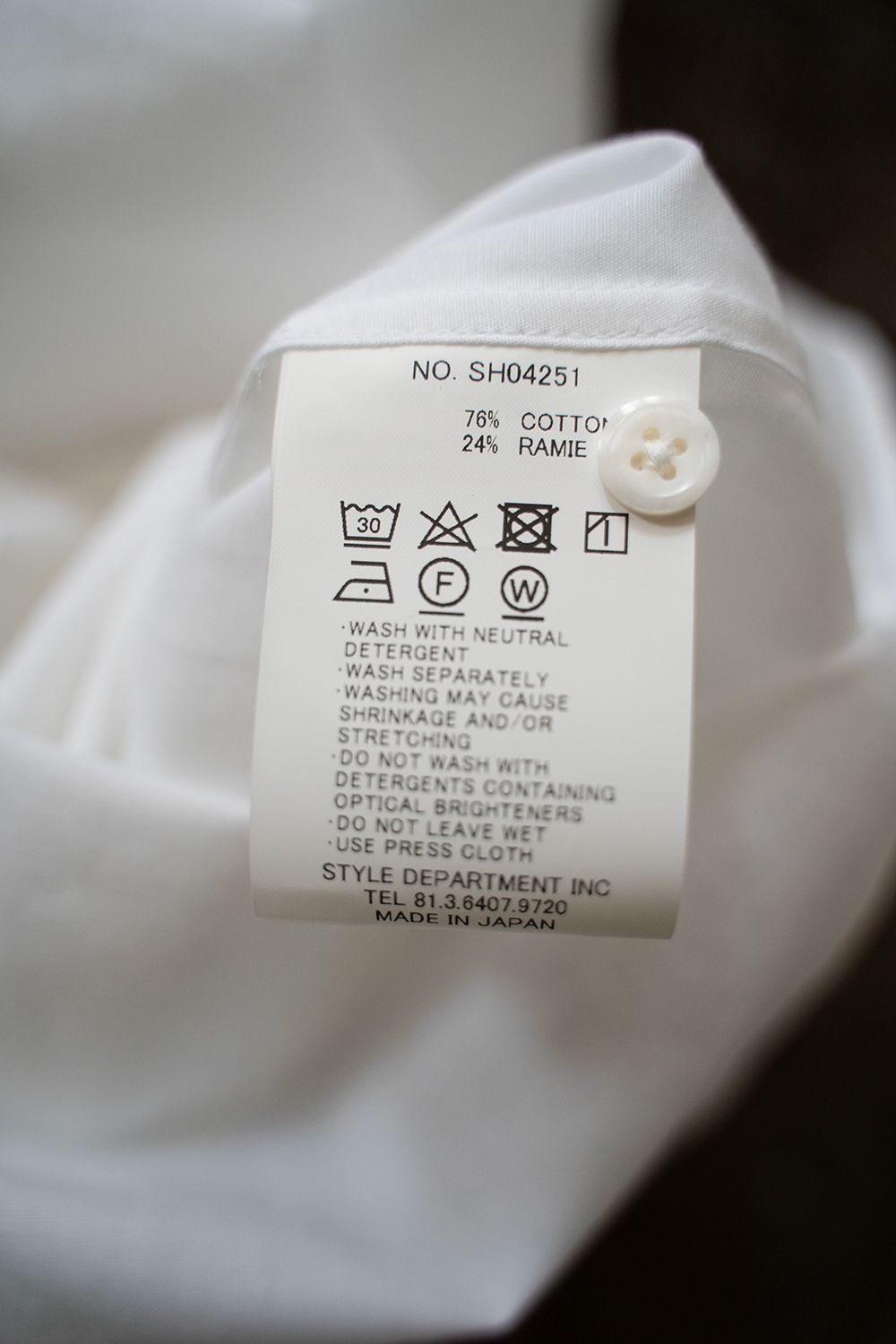 【ラスト1点】【25SS】コットン×ラミーオーバーサイズシャツ(WHITE )