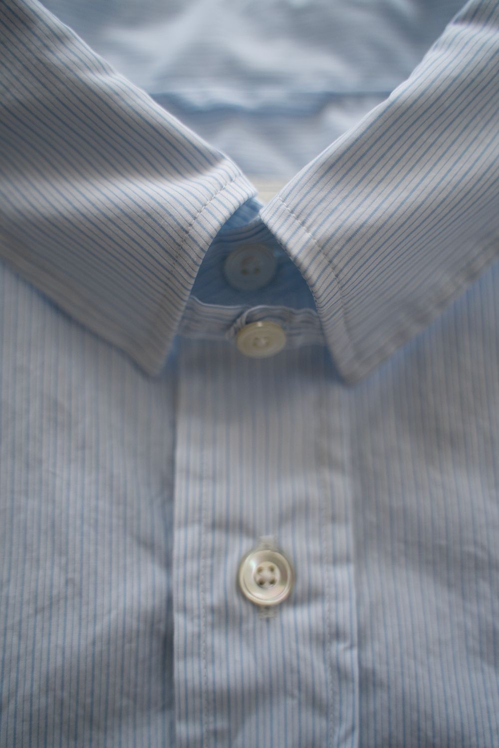 【ラスト1点】【24SS】Fine Cotton Tab Collar Shirt/ ファインコットンタブカラーシャツ(LIGHT BLUE)