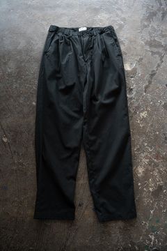 【26SS】ガーメントダイ2タックテーパードパンツ(INK BLACK)