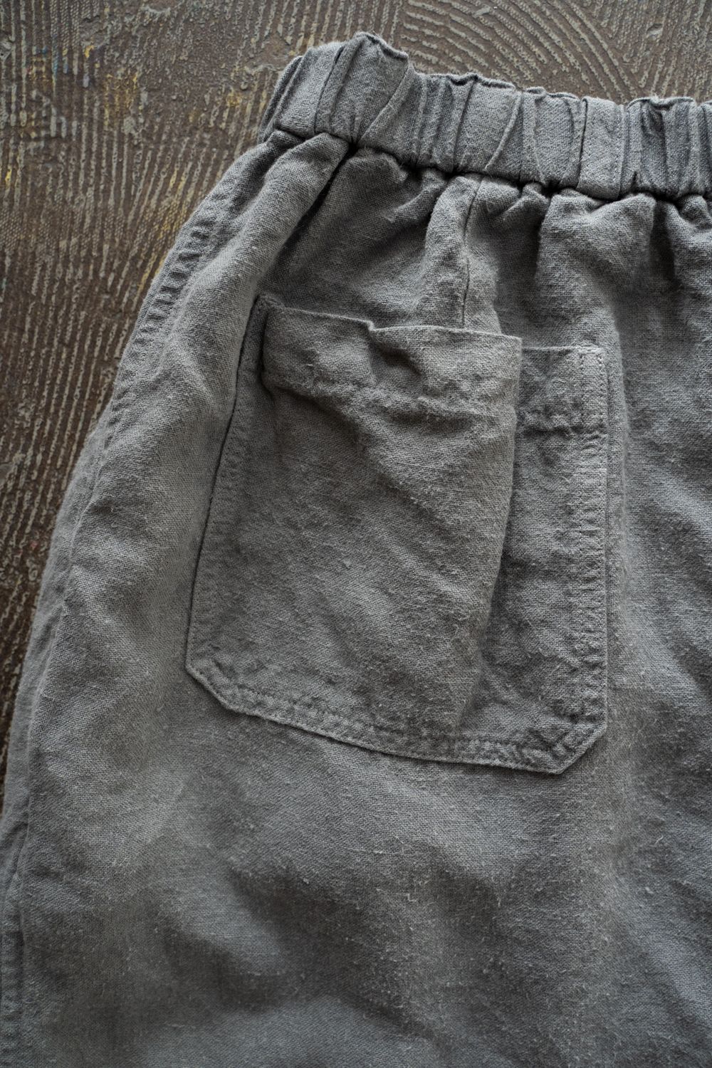 起毛大麻パンツ(薄炭)