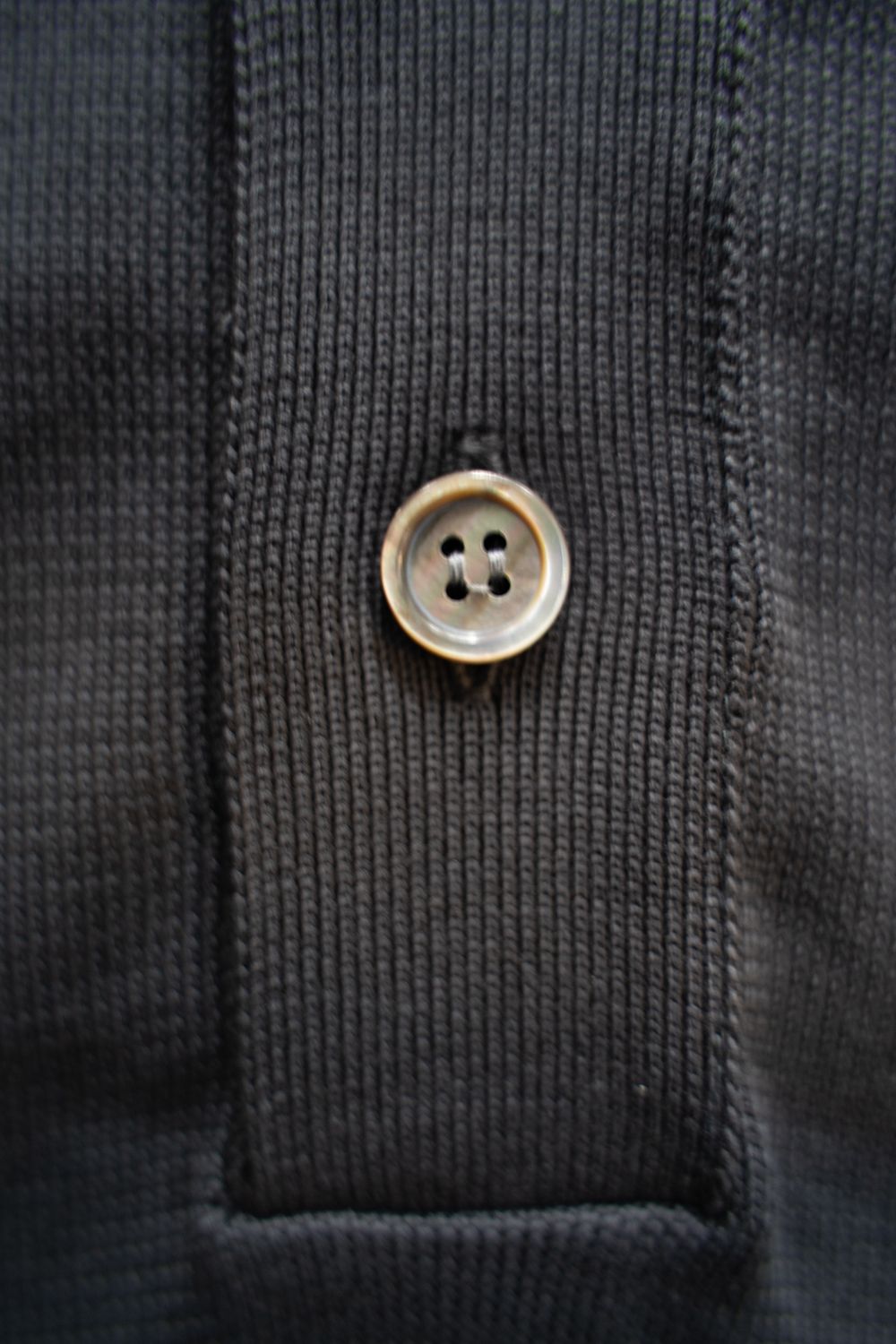 【ラスト1点】Yonaga Knit Polo(OFF BLACK)