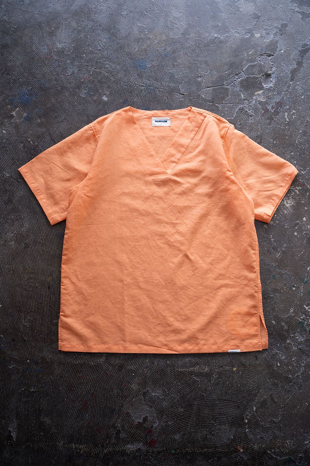 【ラスト1点】"zen "pajama linen cotton/パジャマ(セットアップ)【ユニセックス】(ORANGE)