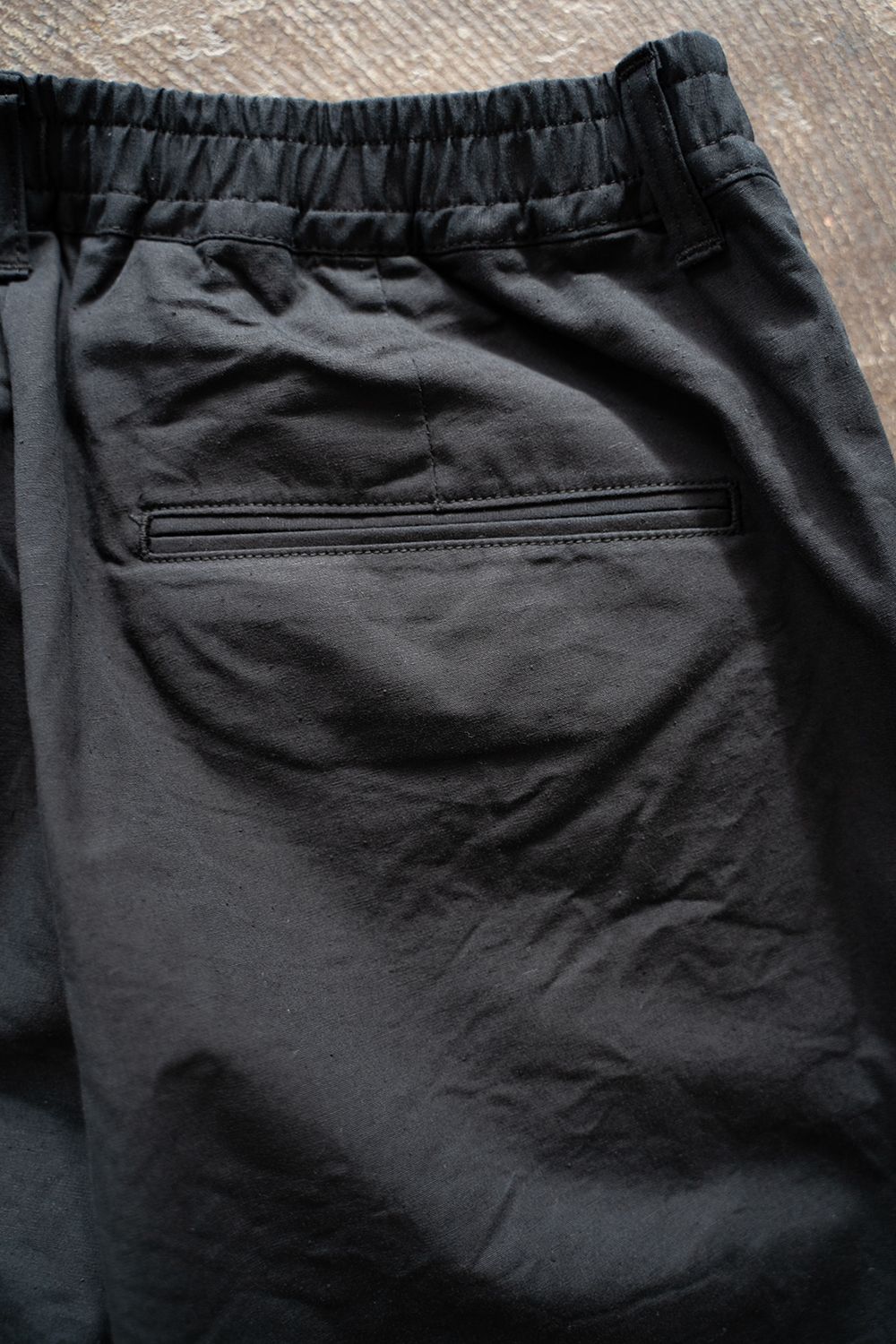 【ラスト1点】【24SS】シルクネップイージーパンツ(BLACK)