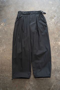 2-Tack Cotton-Nylon Military Pants/2タックコットンナイロンミリタリーパンツ(BLACK)