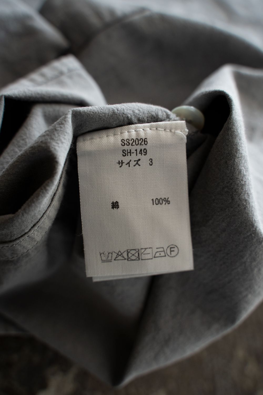 強撚OCブロードシャツ(薄炭)