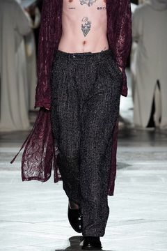 【ラスト1点】【24AW】Loop Tweed Tapered Pants/ループツイードテーパードパンツ(BLACK)