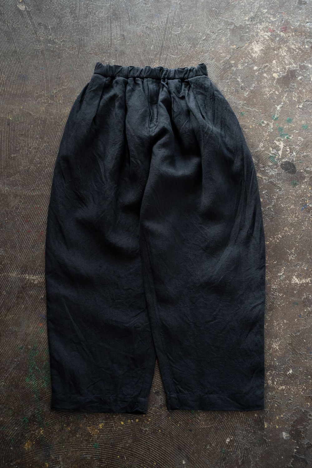 起毛大麻パンツ(墨黒)