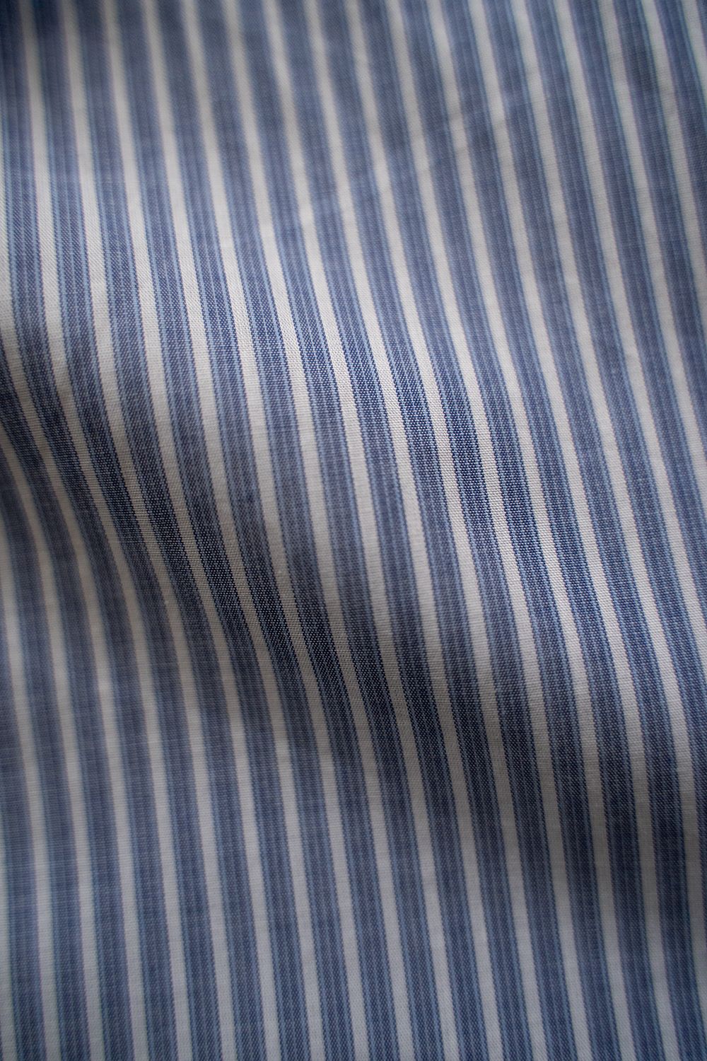 【ラスト1点】【25SS】極小襟ストライプシャツ(NAVY)