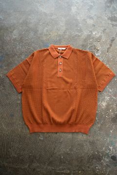 【ラスト1点】【23SS】Tsubomi Knit Polo(ORANGE)