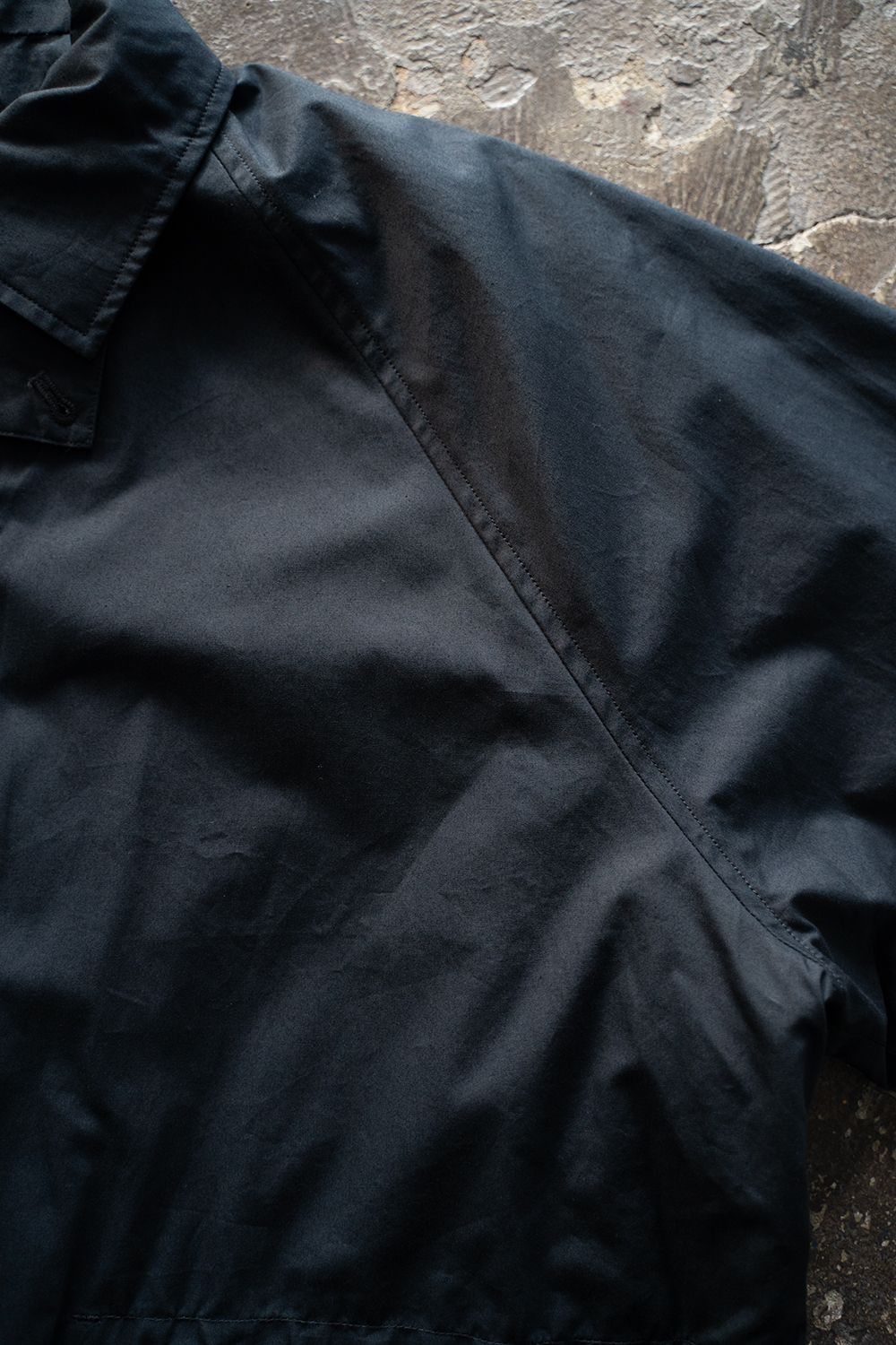 【ラスト1点】【24AW】撥水コットンウェザーステンカラーコート(NAVY)
