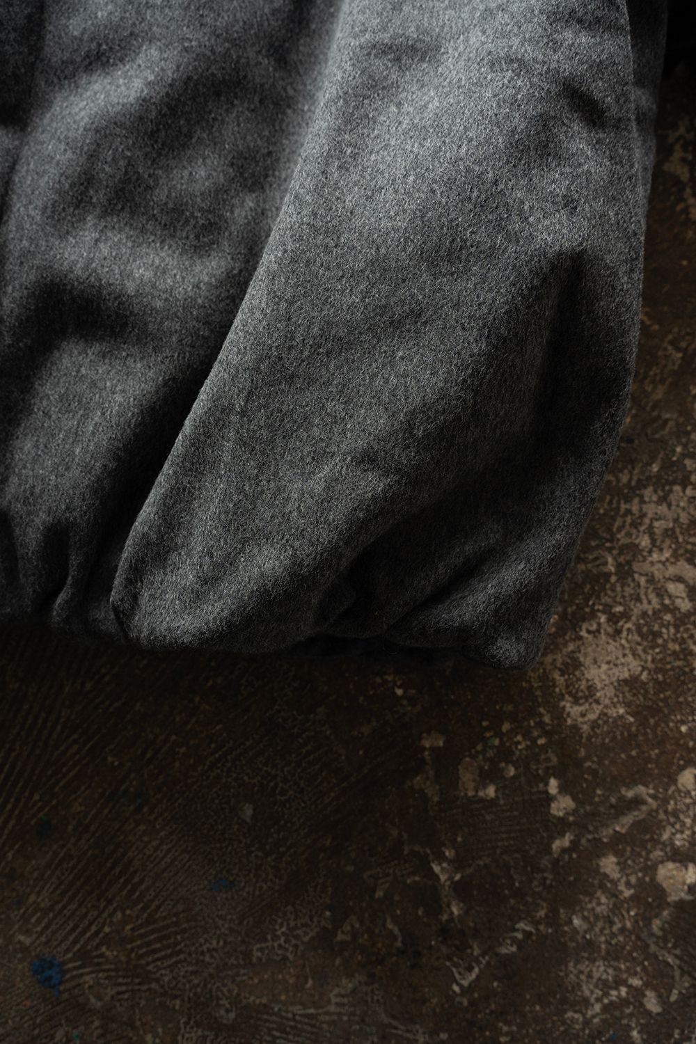 【26AW】Super100'sローデンクロスシンサレートスタンドカラーブルゾン(GRAY)