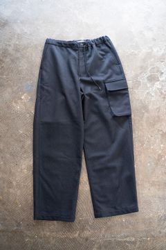 【ラスト1点】【22AW】ウールフラノイージーパンツ(NAVY)