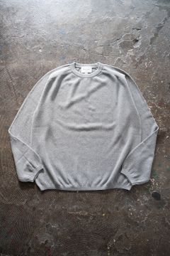 【ラスト1点】【22AW】カシミア混クルーネックニット(HEATHER GRAY)