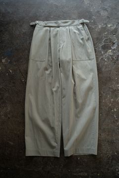 【ラスト1点】【24SS】2-Tack Cotton Nylon Baker Pants/2タックコットンナイロンベイカーパンツ(KHAKI)