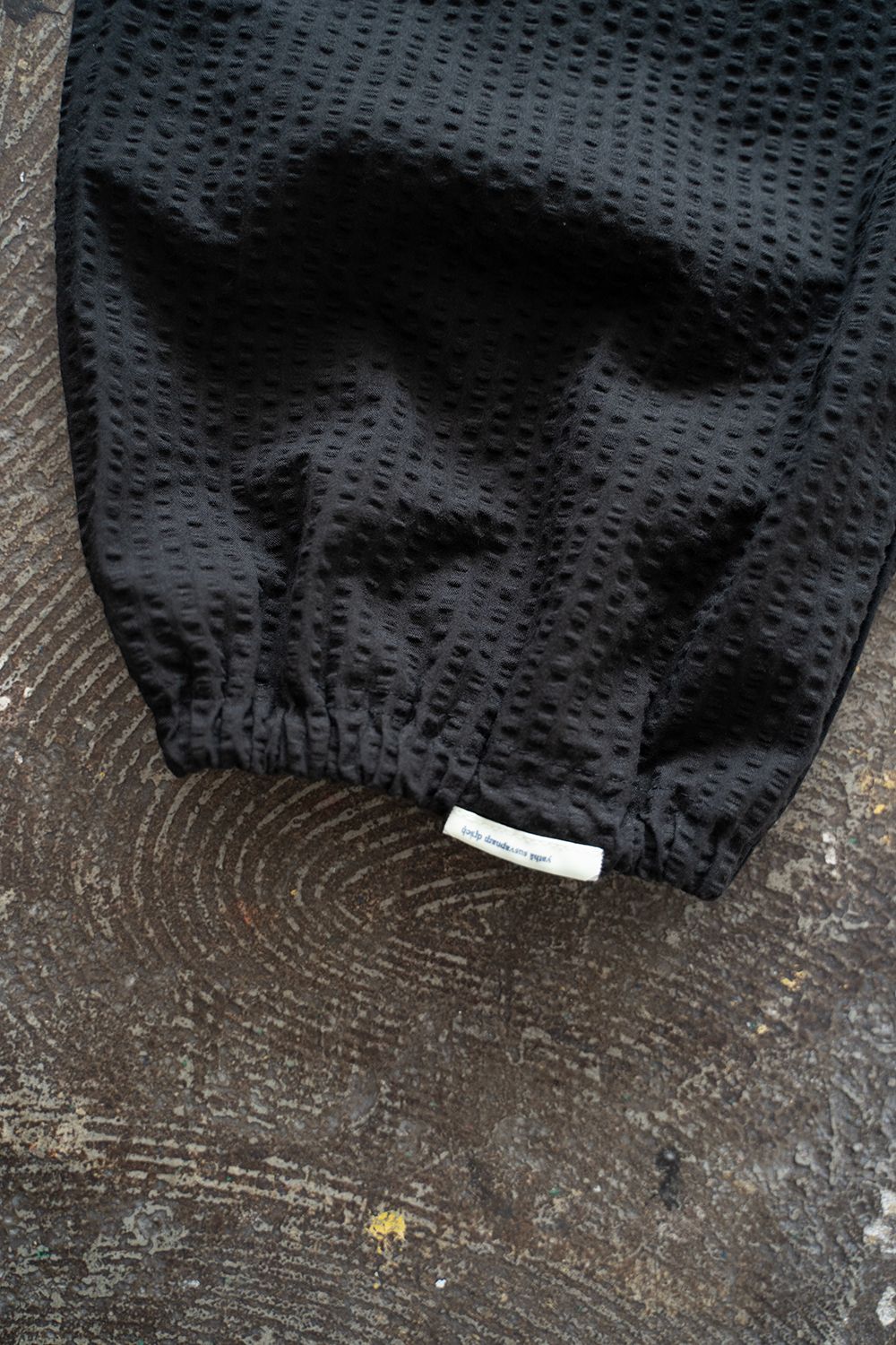 【25SS】"nite game"pajama(seersucker BLACK)【ユニセックス】【セットアップ】