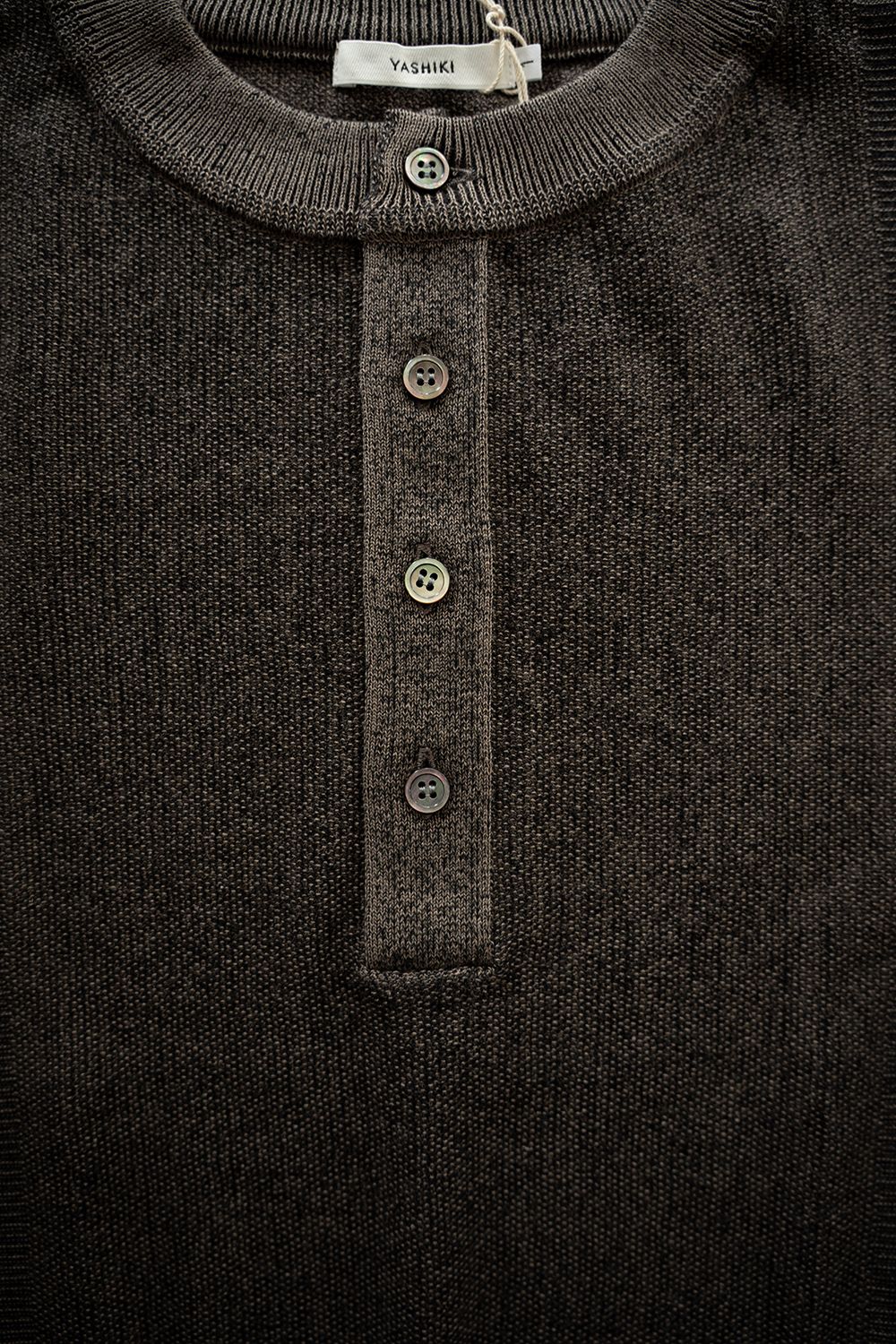 【26SS】Ryokufu Henley Knit(GREIGE)