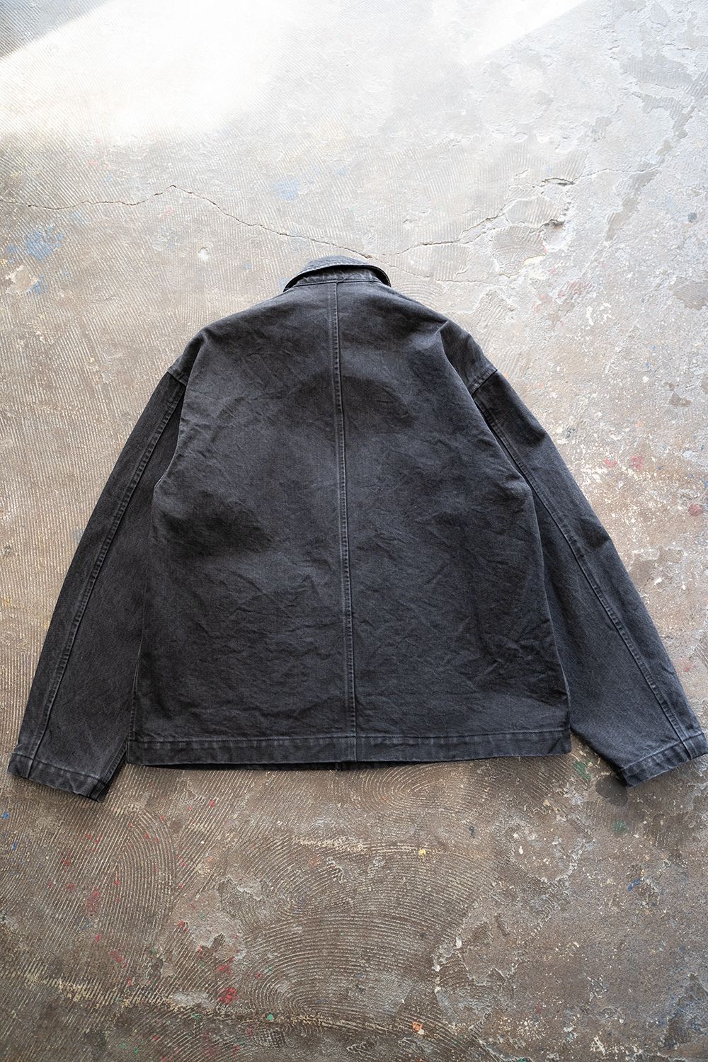 【ラスト1点】【22AW】Denim Coverall Jacket(BLACK)