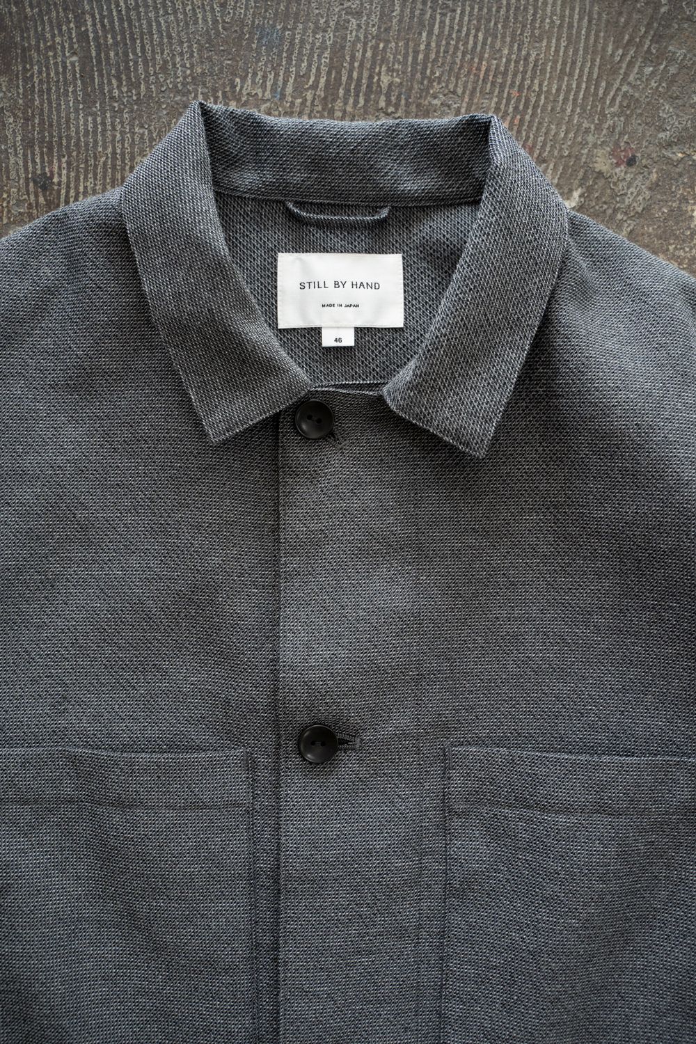 【26SS】両胸ポケットシャツジャケット(GREY)