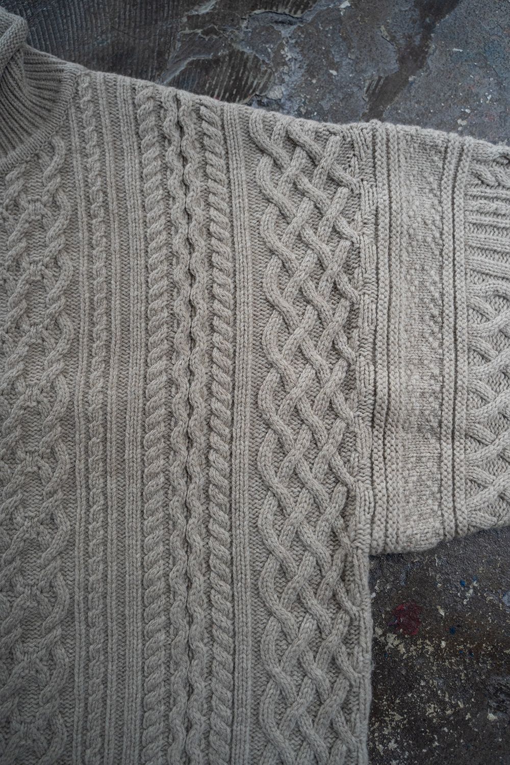 【ラスト1点】Banka Curl High Neck Knit(OATMEAL)